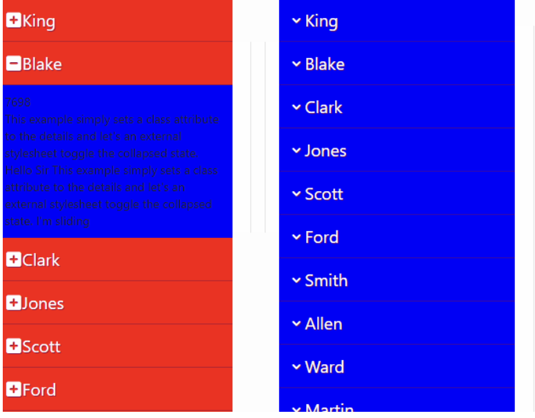 Accordion Report plugin
